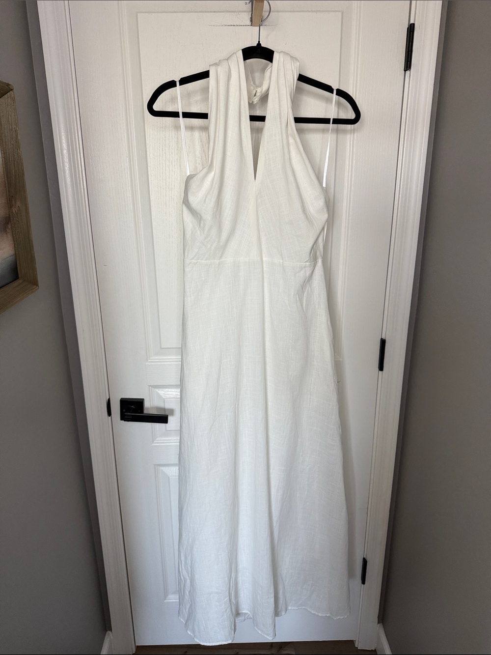Petal & Pup White Halter Maxi Dress